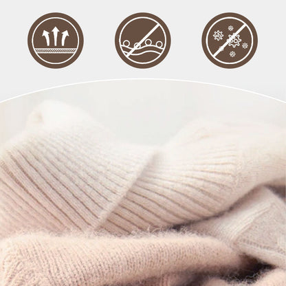 🔥Hot Sale🔥Women's Turtleneck Oversize Hem Knit Pullover Sweater