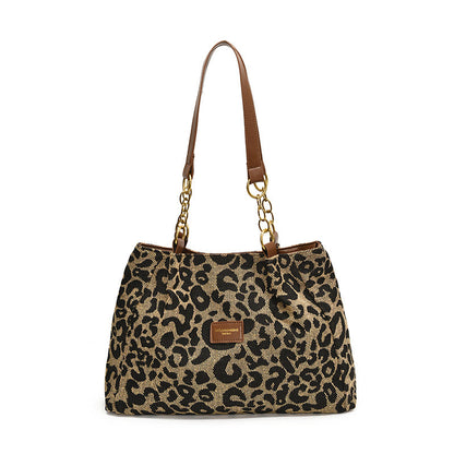 🔥Limited time special offer with a 65% discount🔥-Large Capacity Tote Bag with Leopard Print