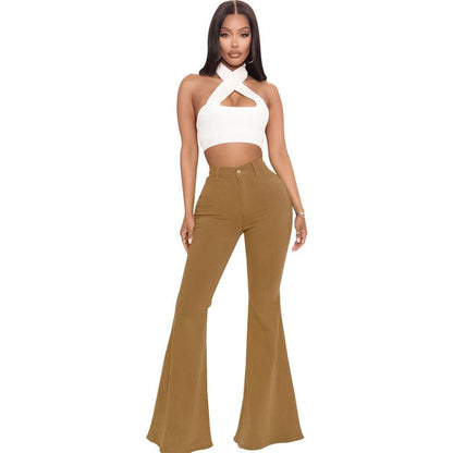 🥰 limited-time offer price 🥰Women’s High-waist Stretch Flared Denim Pants