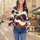 🔥HOT SALES 52% OFF🌷Casual Print V Neck Leopard Blouse