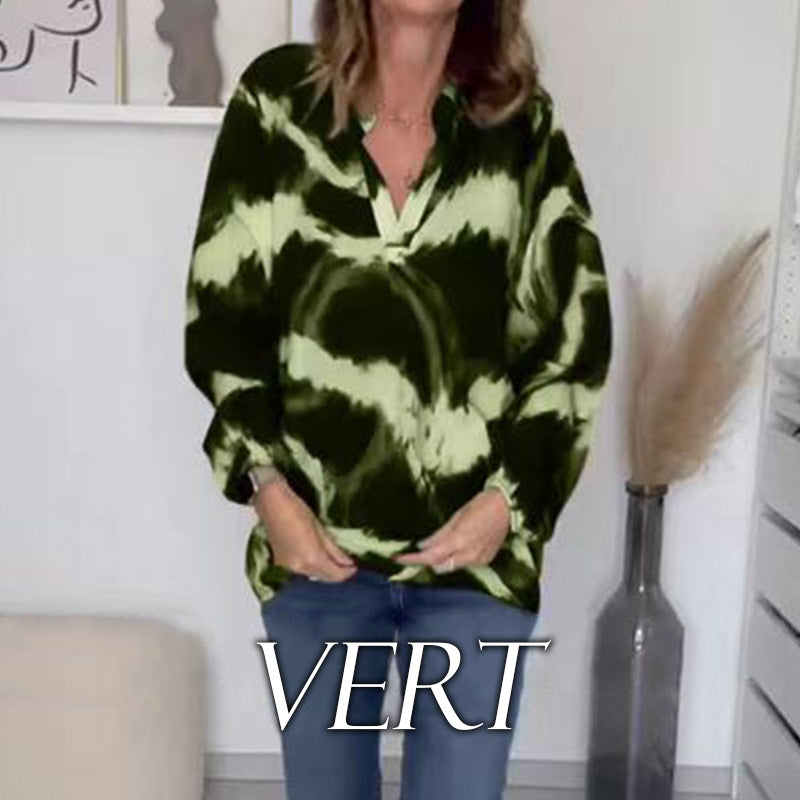 🔥HOT SALES 58% OFF🌷Casual Print V Neck Leopard Blouse