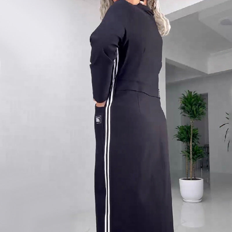 🎅Early Xmas Sales - 50% OFF🎄Women's Long Sleeve Button-Down Slit Dress