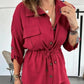 🔥50%discount 🔥  Set with button-down top and loose fitting trousers