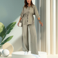 🔥50%discount 🔥  Set with button-down top and loose fitting trousers