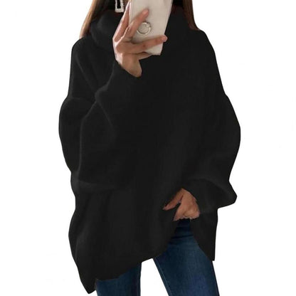 🔥What should I wear tomorrow？🔥Women’s Oversized Turtleneck Solid Color Knit Sweater