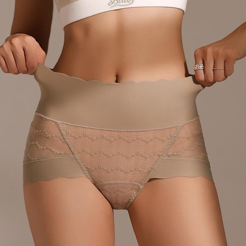 💕Thoughtful design, protecting your private parts💕Breathable Seamless High-Waist Lace Panties