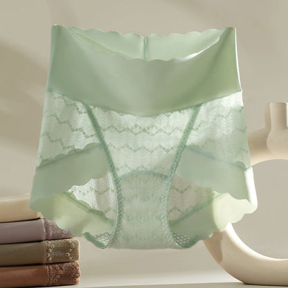💕Thoughtful design, protecting your private parts💕Breathable Seamless High-Waist Lace Panties