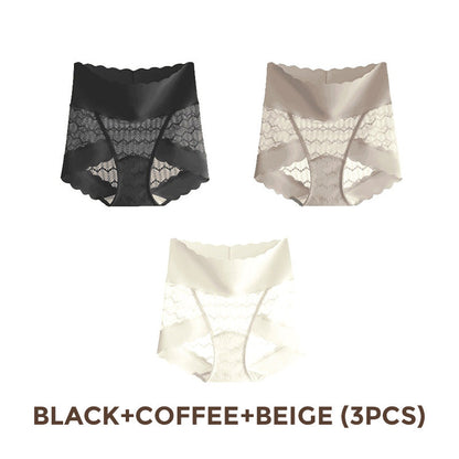 💕Thoughtful design, protecting your private parts💕Breathable Seamless High-Waist Lace Panties