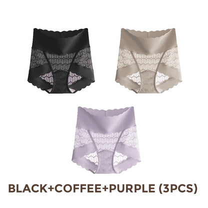 💕Thoughtful design, protecting your private parts💕Breathable Seamless High-Waist Lace Panties