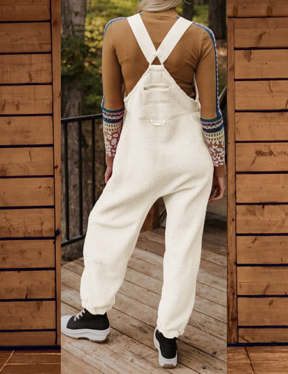 🔥2024 New Women's Warm Overalls Loose Casual Jumpsuits（50% OFF）