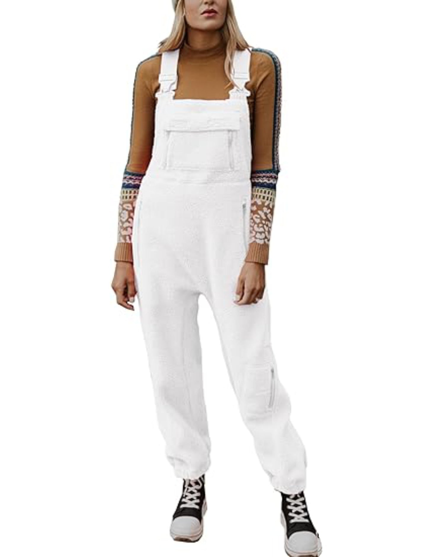 🔥2024 New Women's Warm Overalls Loose Casual Jumpsuits（50% OFF）