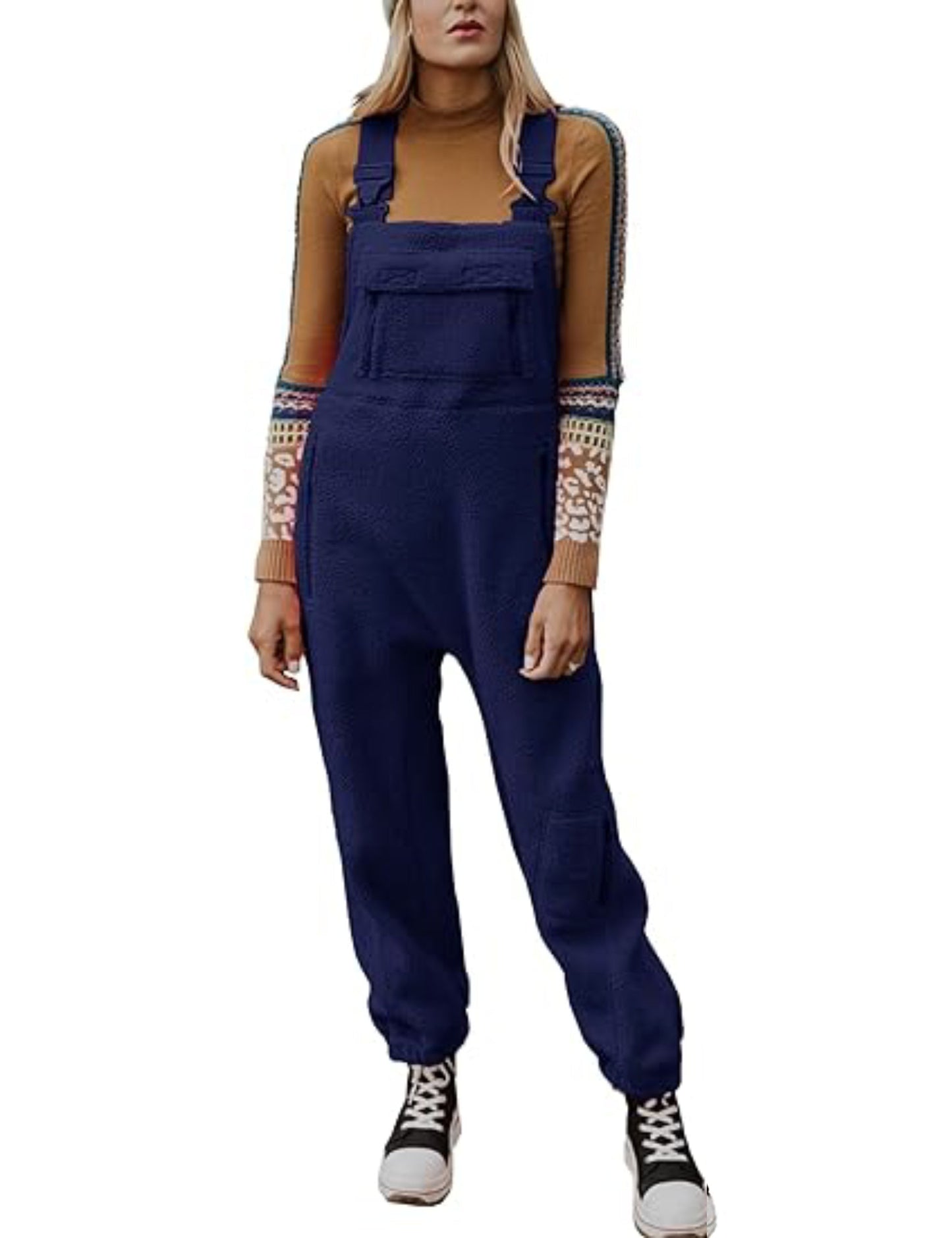 🔥2024 New Women's Warm Overalls Loose Casual Jumpsuits（50% OFF）