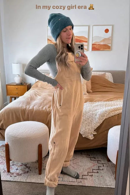 🔥2024 New Women's Warm Overalls Loose Casual Jumpsuits（50% OFF）