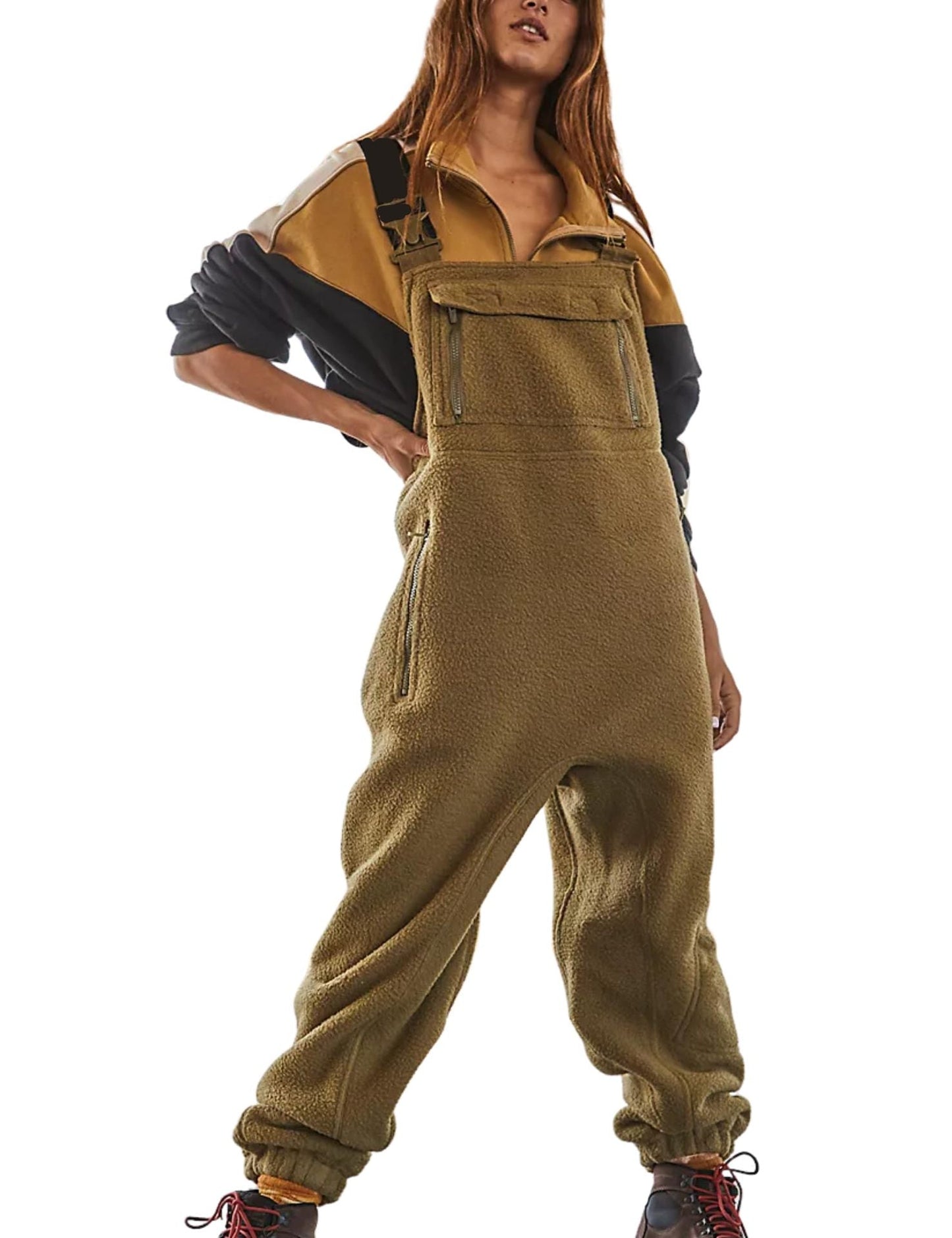 🔥2024 New Women's Warm Overalls Loose Casual Jumpsuits（50% OFF）
