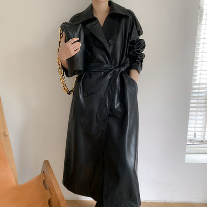 Women's Vintage Leather Coat