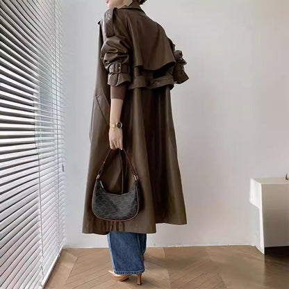 Women's Vintage Leather Coat