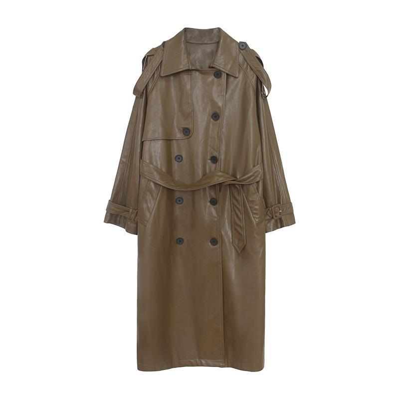 Women's Vintage Leather Coat