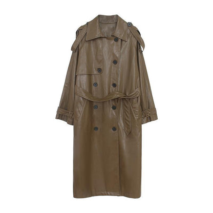 Women's Vintage Leather Coat
