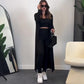 Women’s Stretch Knitted Tank Top High-waist Leggings and Long Cardigan 3-piece Set