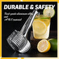 🍋50% OFF NOW! Creative Kitchen Slice Cutting Tool, Food‑Grade Aluminum Alloy Hand‑Held Slicer, Quick Slicing Holder for Lemon, Tomato, Onion & Soft Fruits Vegetables