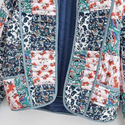 🔥🖤Black Friday Sale:40% OFF🔥Women's Trendy Casual Floral Print Quilted Jacket