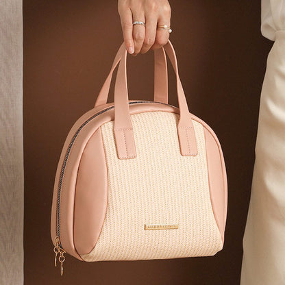 Portable Large Capacity Woven Travel Makeup Bag