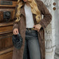 💕What should I wear tomorrow💕Women's warm and comfortable waist tied long jacket