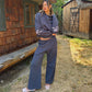 Women's Bow-Trim Hoodie Set