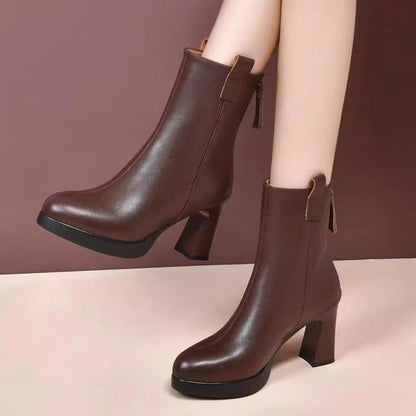 Nice Gift! Ladies Stylish Pointed Toe High Heel Boots