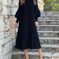 50% discount 🔥 Elegant dress with lantern sleeves in solid color