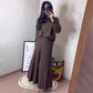 🎄Women's Round-Neck Top ＆ Pleated Skirt 2-Piece Set