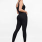 Seamless Square Neck One Piece Sport Jumpsuit