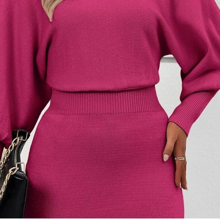 🔥🖤Black Friday Sale:50% OFF🔥Elegant Knit Skirt 2-Piece Set🎁FREE SHIPPING