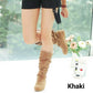 Women's Trendy Artificial Suede Slip-On Boots