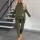 🎅Was soll ich morgen anziehen?🎄Slit High Low Hem Sweatshirt ＆ Bodycon Pants Set