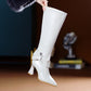 Women's Elegant 2 in 1 Glossy Boots with Detachable Shaft