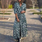 ❤What should I wear tomorrow?❤Women’s Lapel Long Sleeve Floral Dress