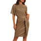 🌹Christmas Hot Sale 49% Off💗Sparkly One-Shoulder Ruched Dress