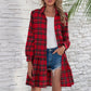 🎅Early Xmas Sales 🎁Women's Christmas Plaid Lapel Short Dresses