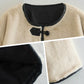 Loose round neck lamb wool, cardigan jacket interprets elegant charm