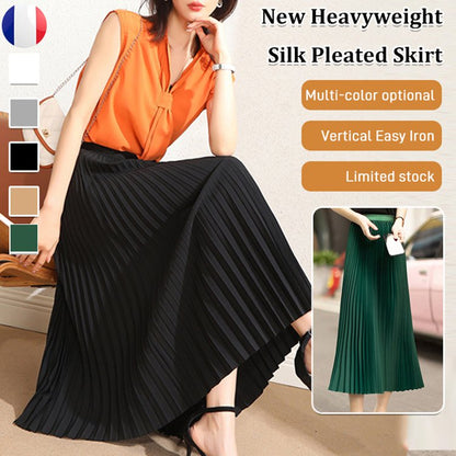 🎉New Year Sale-50% Off🔥Multicolor Satin Pleated Skirt