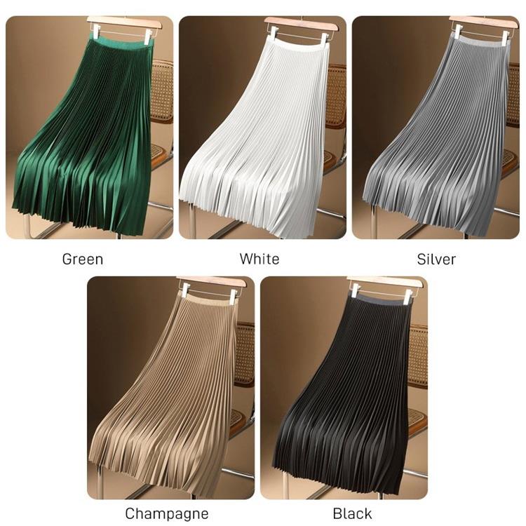 🎉New Year Sale-50% Off🔥Multicolor Satin Pleated Skirt