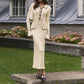 Women’s Bell Sleeve Knit Half-Button Sweater Dress