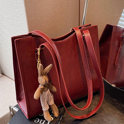 🎅 Pre Christmas special discount 🎄 Women's fashionable shoulder bag with doll pendant
