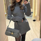 🎅Show off your beauty🎄Women’s Ribbed Knit A-Line Mini Dress