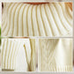 Women’s Casual Relaxed Knitted Turtleneck Sweater and Wide-leg Pants Set
