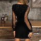 🌸Spring Specials🌸 Women’s Mesh Sequin Long Sleeve Bodycon Dress