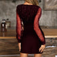 🌸Spring Specials🌸 Women’s Mesh Sequin Long Sleeve Bodycon Dress