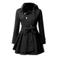 🎅Was soll ich morgen anziehen?🎄Women's Winter Double Breasted Jackets with Belt