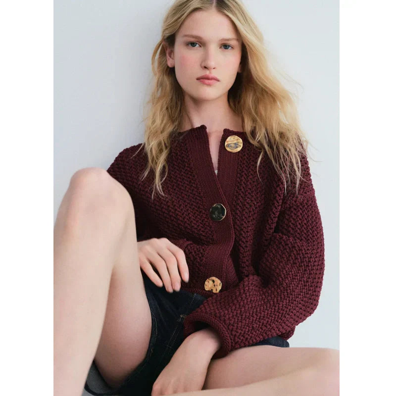 🌸Spring Specials🌸 Women's Fashion Cut-Out Knitted Cardigan